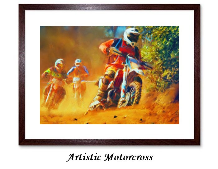 Artistic Motorcross Framed Prints